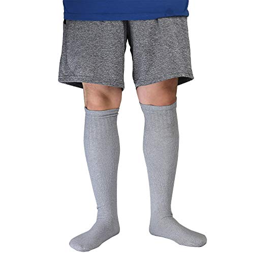 6 Pairs Men's Athletic Sport Tube Socks 10-15 Over the Calf - Big & Tall