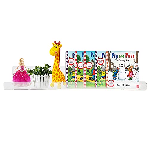 24 In 1 Pack Acrylic Invisible Floating Bookshelf Kids Clear Wall Bookshelves Display Book Shelf Entryway Décor Nursery Kids Bookshelf With Lips Wall Mounted For Photoes Picture Cosmetics Home Office #TOP10