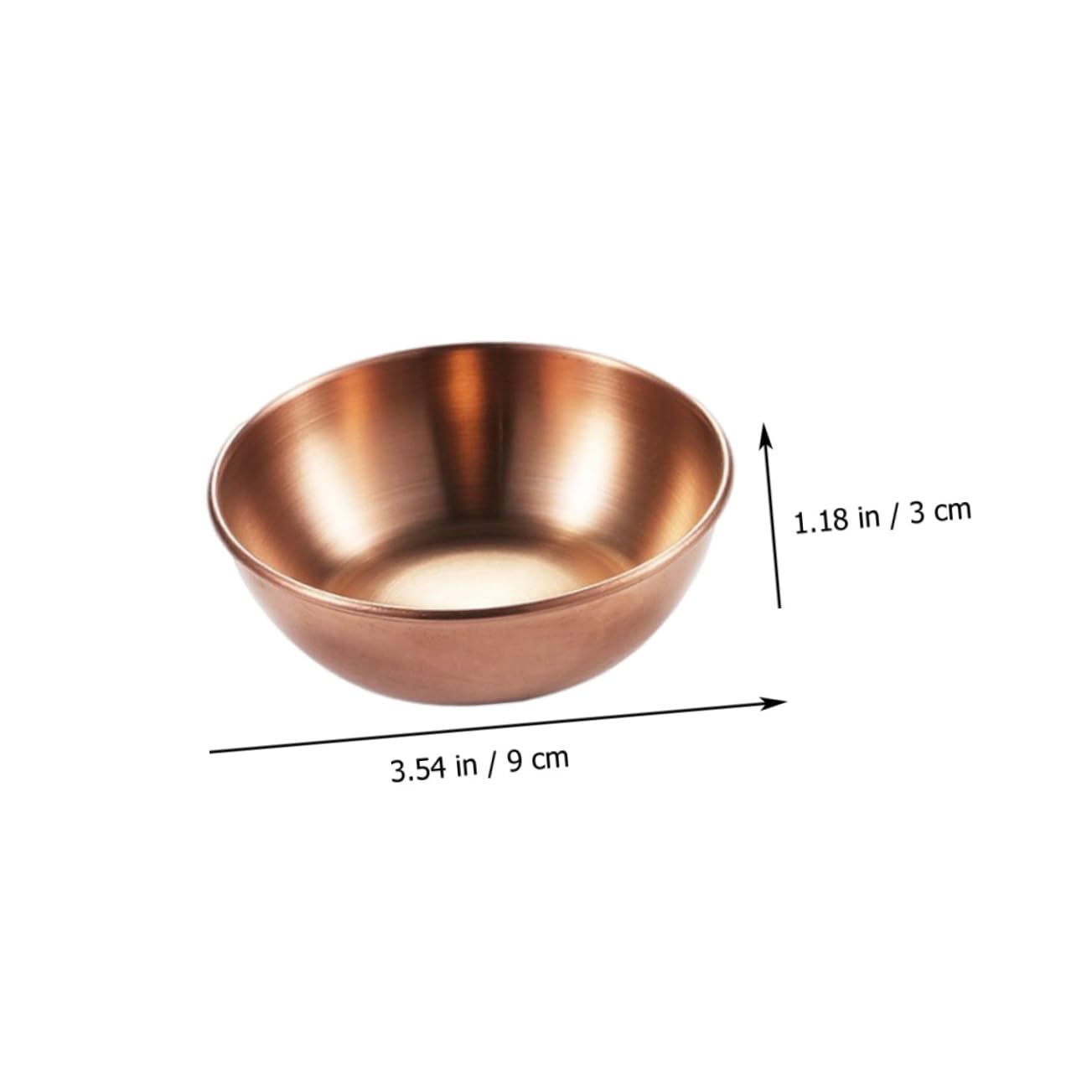 PRETYZOOM 4Pcs Stainless Steel Seasoning Bowls Condiment Dipping Plates for Home Kitchen Bbq Picnic Easy to Clean and Store for Sauces and Snacks