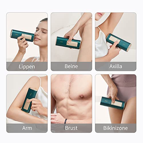 Ulike IPL Geräte Haarentfernung Laser Damen/Herren, Dauerhafte Schmerzfreie Haarentfernungsgerät mit 1000,000 Lichtimpulse, für Gesicht, Achseln, Beine, Bikinizone und Körper - Image 7