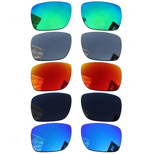 Acefrog 5 Pairs Polarized Replacement Lenses for Oakley Holbrook XL OO9417 Sunglasses Perfectly Fit Shatterproof Anti-scratch Value Pack