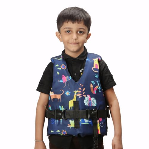 Image of Multi-Color Kids Swimming Jacket, Adjustable Fit (Rock-L-8-12)
