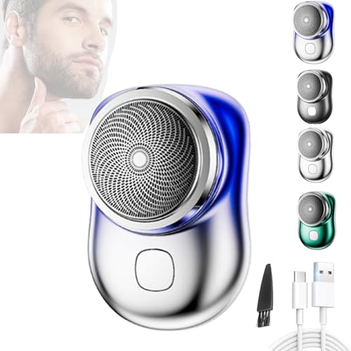 Zao Mini Shaver Men 2023,Mini-Shave Portable Electric Shaver,Mini Electric Shaver for Men,Storm Shaver for Men,Wet and Dry (Gradient Color)