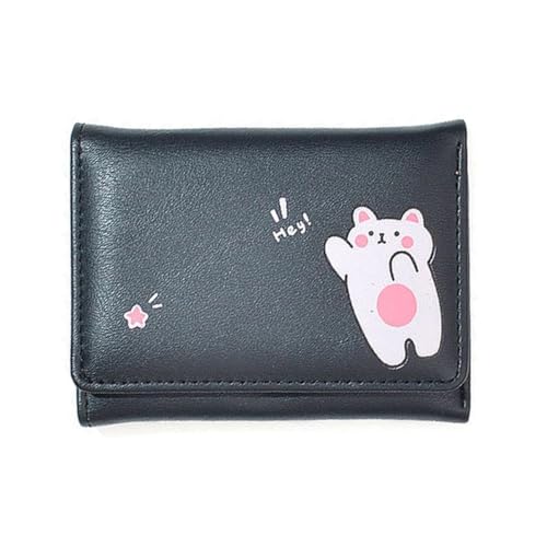 Korean Style Pocket Coin Fold Pouch For Women Cartoon Pattern Cute Short Wallet Multi-Card Slots2