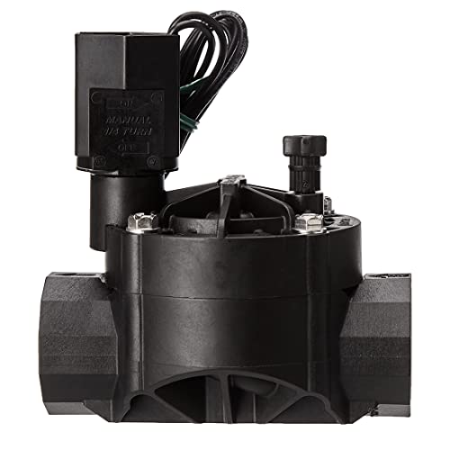 Electroválvula de riego Rain Bird 100-HV 24V. Electroválvula de riego con rosca hembra de 1' - Regulador de Caudal y Solenoide a 24V - sistemas de riego confiable