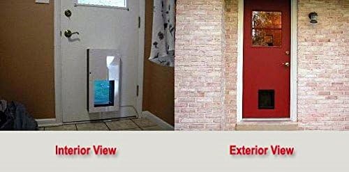 Solo Pet Doors Automatic Electronic Dog and Cat Door (10" H by 8" W - Door Install)