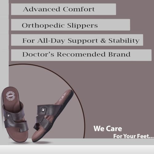 Image of DR PLUS Men's Healthcare, Diabetic and Orthopedic MCR /MCP Footwear /Sandals /Slipper /Chappal