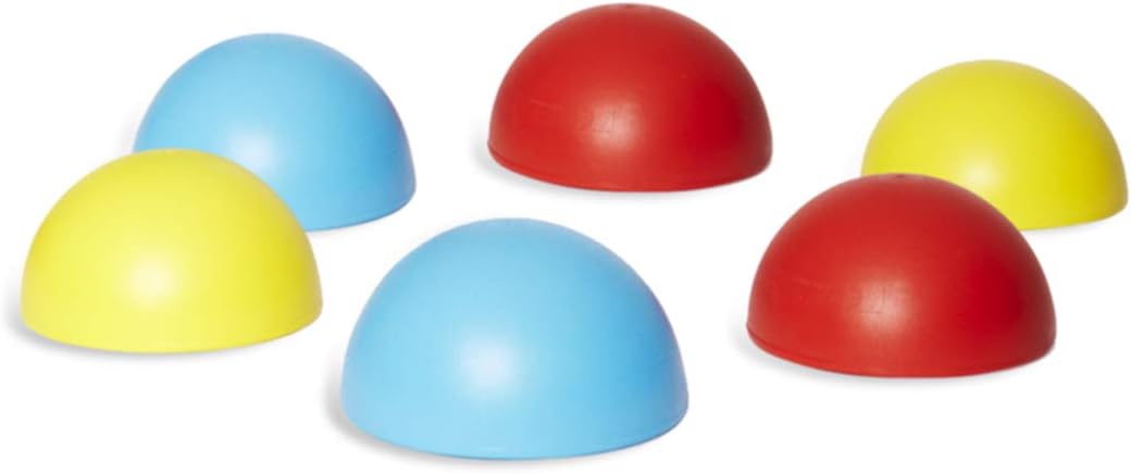 Gonge G-2128 PLASTIC HEMISPHERES, Red, Blue, Yellow , 5.91" x 5.91" x 3.15"