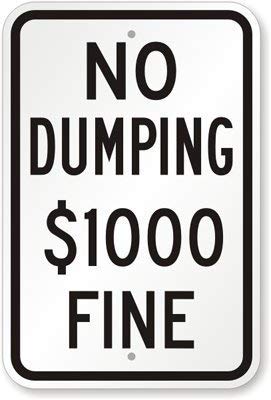 LilithCroft99 No Dumping $1000 Fine Sign Aluminum Metal Wanring Signs for Property Hazard Home Hence Yard Sign for Home Gate Decor 8x12 LilithCroft99 No Dumping $1000 Fine Sign Aluminum Metal Wanring Signs for Property Hazard Home Hence Yard Sign for Home Gate Decor 8"x12"