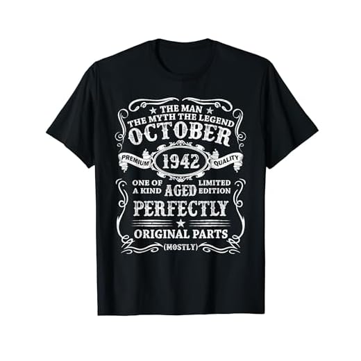 Octubre 1942 82 Años Cumpleaños Hombre Fabricado En 1942 Camiseta