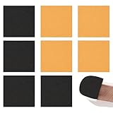 High Heel Repair Patches - 4 PcsNon-Slip Rubber Sole Protectors for Women, Square Heel Caps, Rubber Boot Heel Replacement Non Slip Repair Tips Stickers Square Tread Pad for Women(6.2x6.2x0.4cm)
