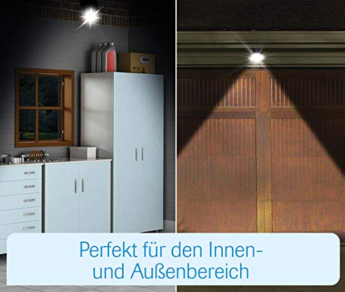 MediaShop Panta Safe Light 2er Set – LED Strahler für innen und außen – Außenleuchten mit Bewegungsmelder und Tageslichtsensor – wetterfeste LED Außenbeleuchtung – 2 Stk. - 7