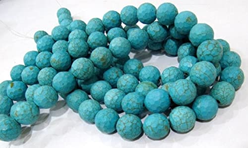 Perles turquoise grand diamètre 15mm LKBEADS, idéal pour créer des bijoux volumineux sans défaut