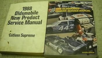 Paperback 1988 Oldsmobile Cutlass Supreme Service Manual Set 88 (service manual, new product information manual,systems diagnosis and service manual, and the Oldsmobile service policies and procedures manual) Book