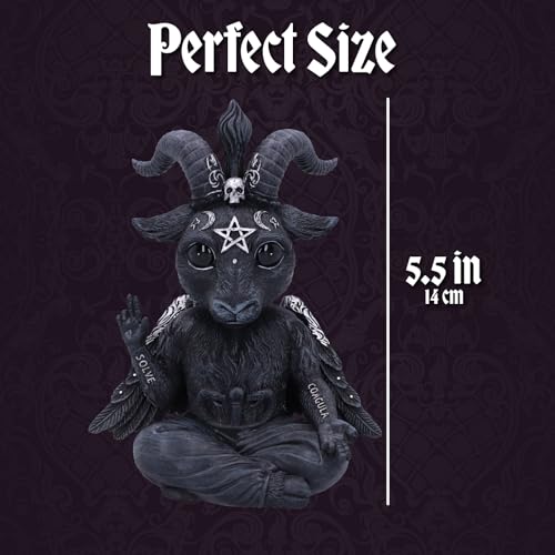 Nemesis Now Occult Gothic Baphoboo Figurine – Devil-Inspired Polyresin Collectible, Black Decor