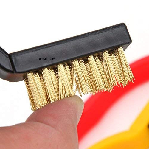 HOME BUY Mini Wire Brush Set,Cleaning Tool Kit - Brass, Nylon, Stainless Steel Bristles 3 Pcs (Color May Vary) (B07GLTMW2B) Amazon Price History, Amazon Price Tracker