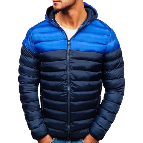 Doudoune à bulles homme imperméable - Veste d'hiver pliable et chaude isolée en duvet