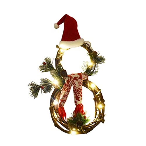 Couronne de Noël suspendue au design mode unique pour une décoration de porte raffinée