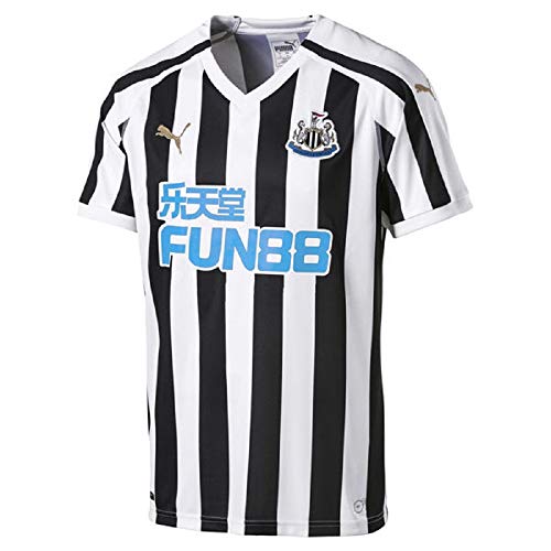 PUMA Newcastle United FC 2018/19 Short Sleeve Home Jersey - Adult - White/Black - Medium