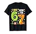 I was 6 Now I'm 7 Year Old 7th Birthday Funny Dino 67 Boys T-Shirt