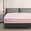 HommxJF Blush Pink Satin Fitted Sheet - Deep Pocket, Twin Size, 100% Polyester, Silky Soft - View #3