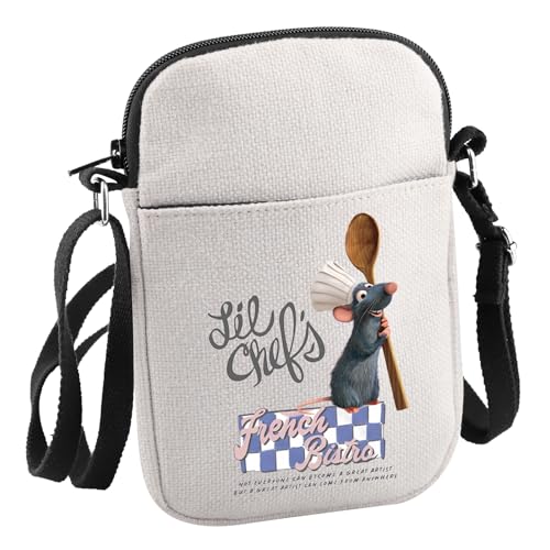 Mouse Chef Inspired Gift Little chef Crossbody Bag Remy Rat Gift For Cartoon Fans (Lil Chef CB)