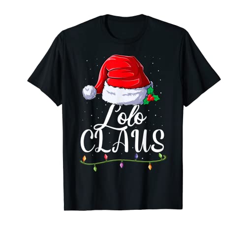 Ropa a juego de la familia Lolo Claus Funny Santa Christmas Men Camiseta