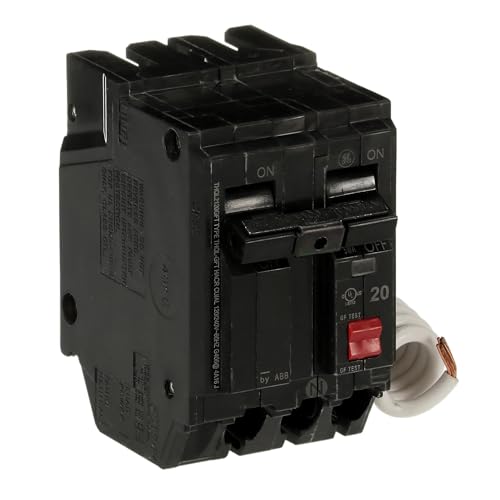 ABB Q-Line® THQL2120GFTP 20A Double Pole Circuit Breaker • 20 Amp Double Pole Ground Fault Breaker with Self-Test • 120/240 VAC 2-Pole GFCI Breaker • Ground Fault Circuit Interrupter - Thumbnail 3