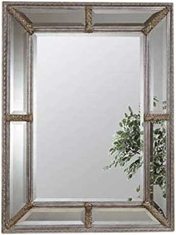 Bassett Mirror Roma Wall Mirror, Antique Silver Leaf