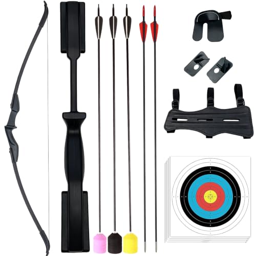 53" Takedown Recurve Bow Set, 20-40 lbs, Ambidextrous