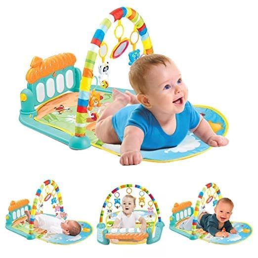 Baby Play Mat Gym & Fitness Rack & Musical Keyboard Mat Piano Multi-Function ABS Plastic(up to 2 Year) Multicolor-image-2