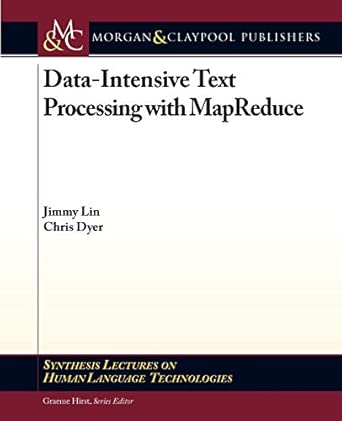 Data-Intensive Text Processing with MapReduce book cover
