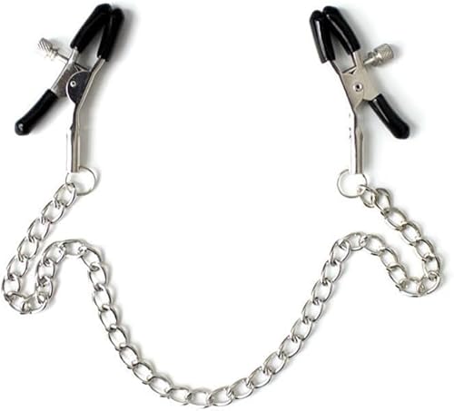 Nippelklemmen mit Ketten Nippelkette Nippelringe aus Edelstahl für Frauen Sex Extreme Nippelklemmen SM Sexspielzeug