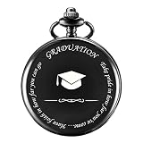 Treeweto orologio da taschino con incisione per lui lei scuola superiore per figlio figlia uomini ragazzi compagni di classe