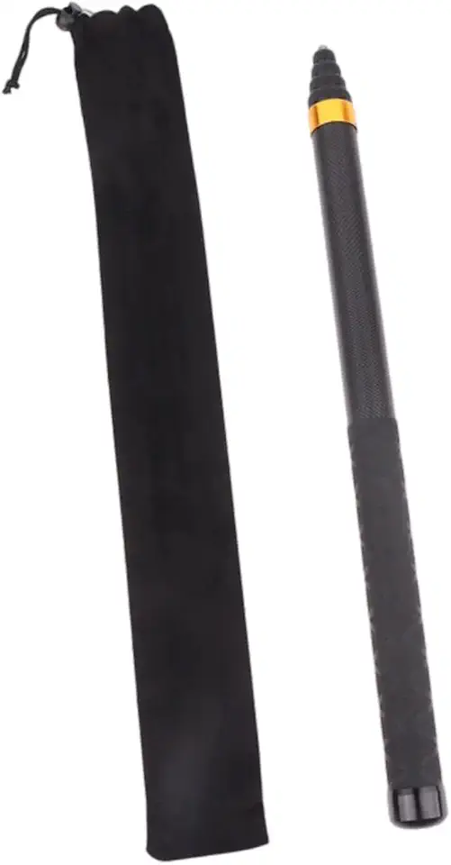 Generic Bastão de selfie invisível, extensível, com rotação de 360°, compatível com câmeras 360 e com bolsa de armazenamento. Leve, com 3 metros de