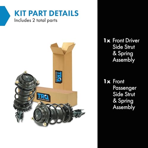 Image of TRQ Front Driver and Passenger Side Strut and Spring Assembly Set Loaded | For 11-16 Hyundai Elantra Sedan