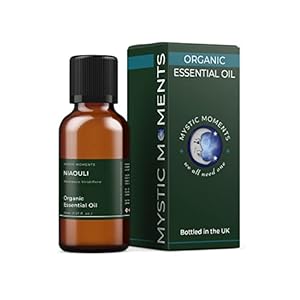 Mystic Moments | Organic Niaouli Essential Oil 30ml – Pure & Natural Oil for Diffusers, Aromatherapy & Massage Blends Vegan GMO Free