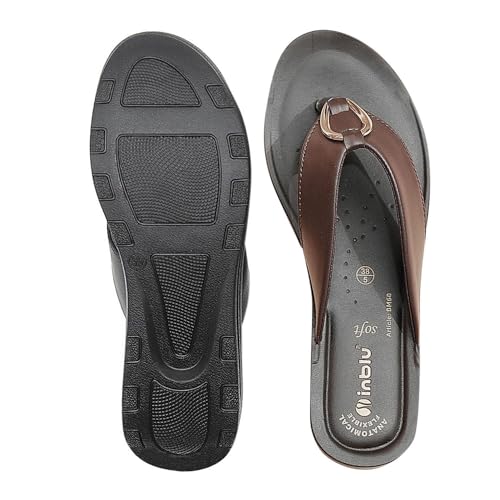 Image of inblu Stylish Fashion Slipper for Women | Comfortable | Lightweight | Anti Skid | Casual Office Footwear (BM60)