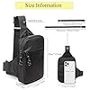 Small Sling Bag Cross Body Chest Bag Shoulder Bag for Men Women Crossbody Sling Purses for Runner Workout Hiking Cycling Travelling(Sling Bag for Black) #3