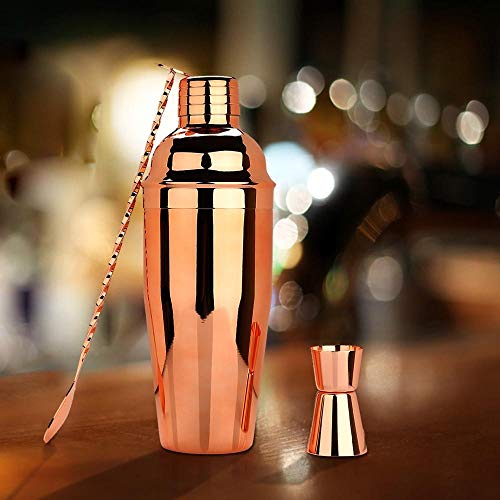Set de coctelera 16 piezas para bartender en acero inoxidable miniatura 5