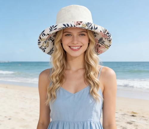 Sombrero de ala ancha para mujer miniatura 5