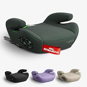 OWEN Sitzerhöhung Auto mit ISOFIX | Kindersitz mit Memory-Schaum & Wechselbezug | Für 15–36 kg (6–12 Jahre) | ECE R129 geprüft | ergonomisch & leicht | Bezug waschbar – grün