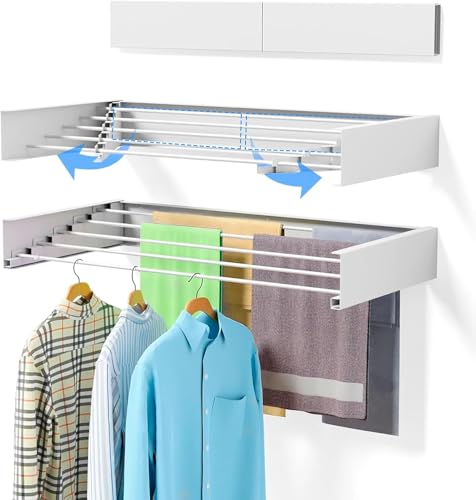 Dekohome Ausziehbarer Wandwäschetrockner 80 x