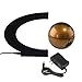 Floating Globe with Colored LED Lights C Shape Anti Gravity Magnetic Levitation Rotating World Map for Children Gift Home Office Desk Decoration