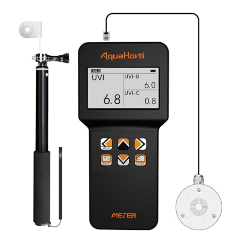 AH-UVCBA Light Meter,Test The UV Index of UVB | UVC,Irradiance Intensity of UVC and UVA.Record The w/m² Distribution of UVC and UVA.
