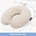 Gosider Memory Foam Nackenkissen Komfortables Reise Nackenkissen Hals und Kopf Unterstützung Leichtes tragbares Flugzeug Reise Kissen zum Schlafen, Reisen, Auto, Zug, Bus und Heimgebrauch Beige
