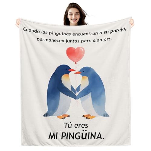 Cuando las pingüinas encuentran a su pareja permanecen juntas para siempre Tú eres mi Pingüina Manta Romántica para ella Manta para Novia o Esposa Regalo para Cumpleaños San Valentín o Navidad Cuando las pingüinas encuentran a su pareja permanecen juntas para siempre Tú eres mi Pingüina Manta Romántica para ella Manta para Novia o Esposa Regalo para Cumpleaños San Valentín o Navidad