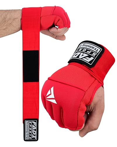 Image of Gel Boxing Hand Wraps Inner Gloves for Men & Women, Quick Slip-On Padded Knuckle Protection with Wrist Support for MMA, Muay Thai & Kickboxing, Heavy Bag & Martial Arts