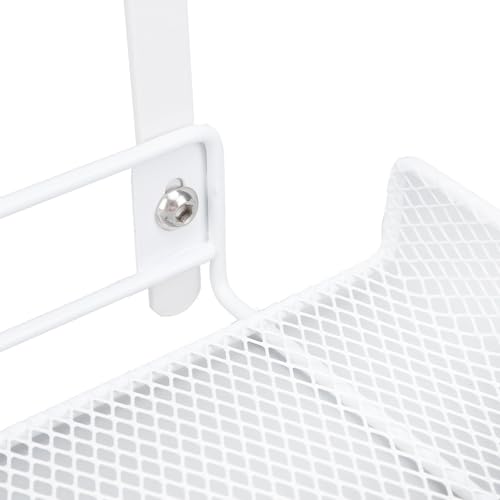 Organizador de cables para debajo del escritorio, bandeja de gestión de cables de metal, bandeja de almacenamiento grande con montaje de abrazadera para oficina y hogar, canaleta para cables sin taladro (blanco) miniatura 7