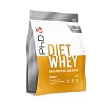 PhD Nutrition Diet Whey Proteinpulver | Banane | Mageres Eiweißpulver mit Molkenprotein | zuckerarm, fettarm, proteinreich | 2 kg | 80 Portionen
